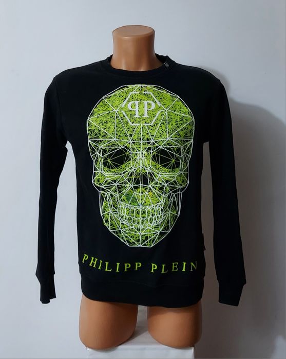 Bluza Philipp Plein, hoodie clasic 100% bumbac, mărimea S unisex