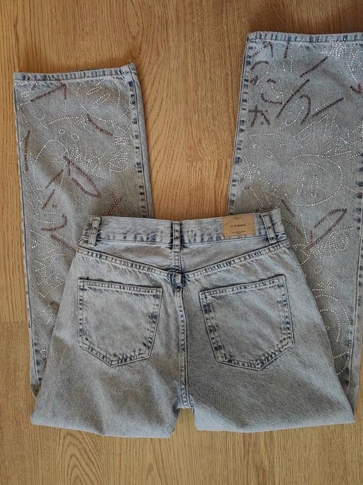 Ефектни дънки с камъни