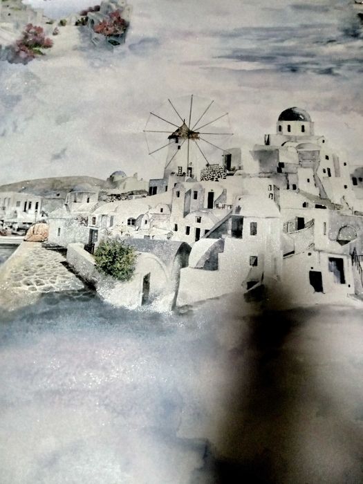 Продам обои с рисунком 6000 тг.