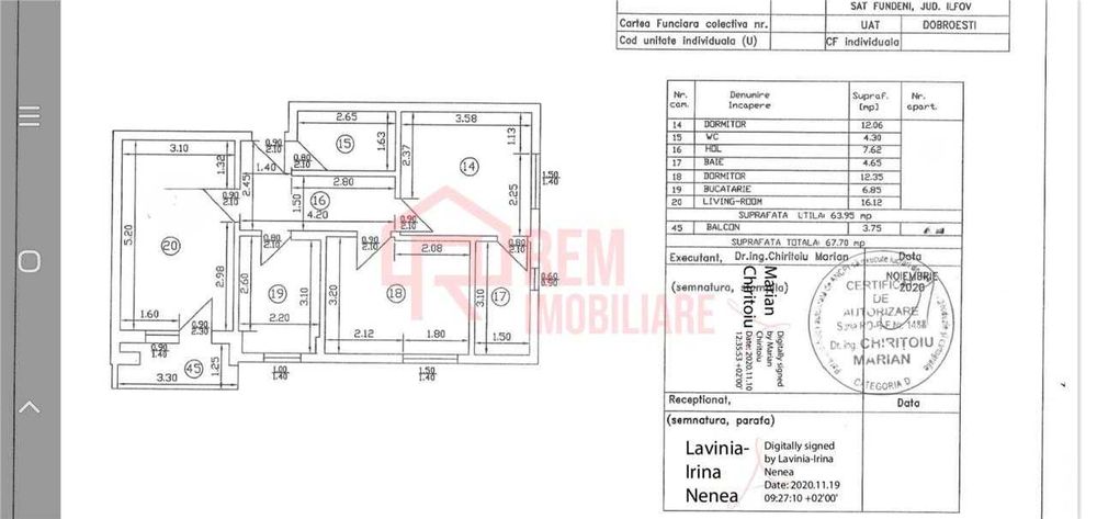 Vanzare apartament 3 camere, renovat, mobilat, 2 bai, centrala. parcare, Dobroesti, Fundeni