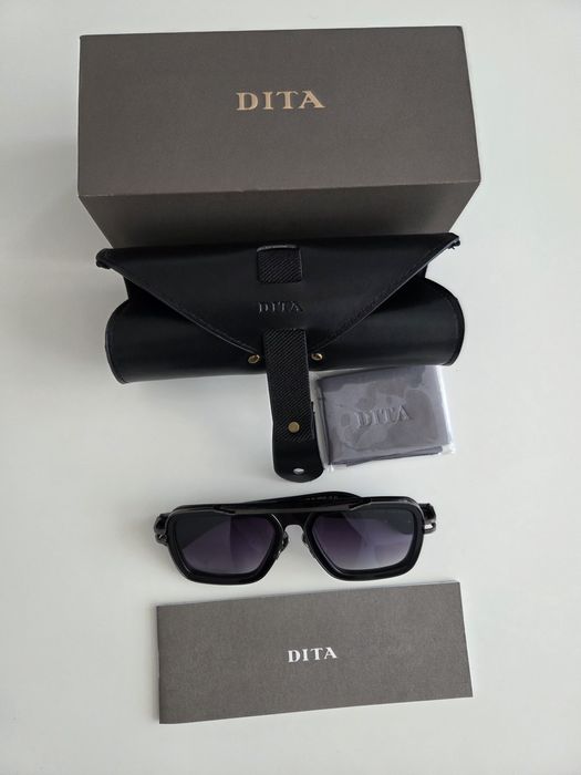 Ochelari Dita LXN-EVO Black cu toc de piele inclus