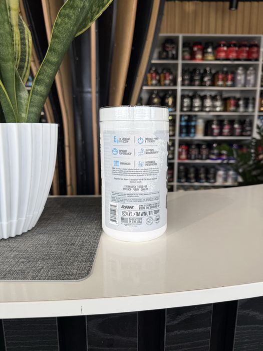 Raw Creatine monohydrate 510 gr 100 servings. Креатин.