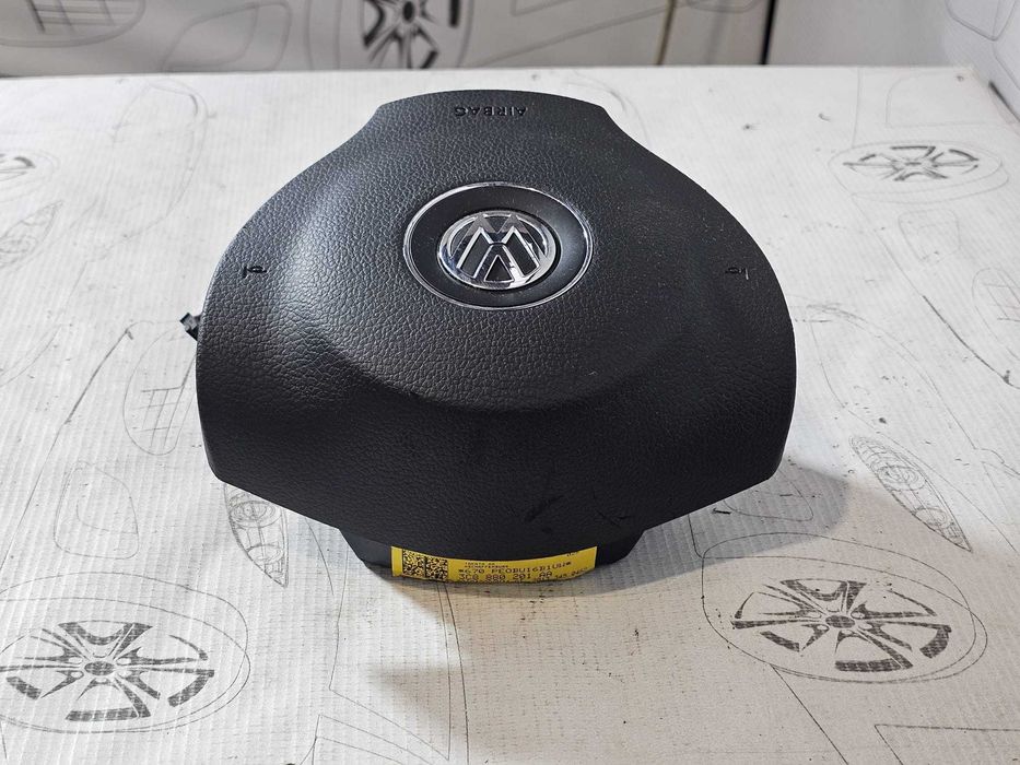 Airbag volan șofer Volkswagen Passat CC / CC / Passat B7 / Tiguan / Golf 6 2008-2016 2014 2.0 TDI Cod OEM: 3C8880201AA, 3C8 880 201 AA (5E3)
