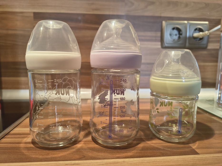 Стъклени шишета Nuk