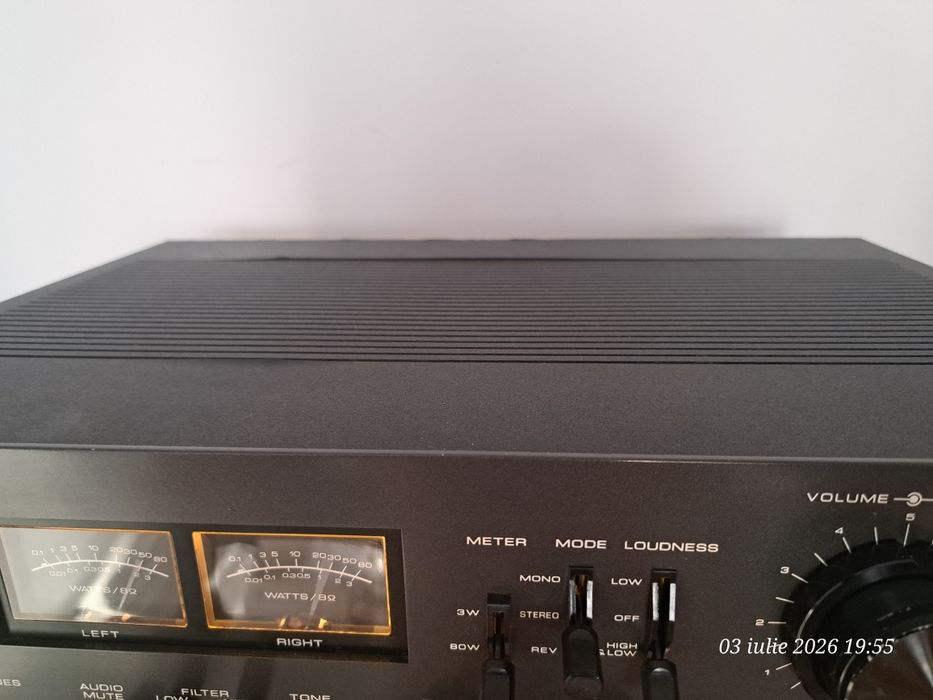Piesă de Colecție: Amplificator Vintage Akai AM-2600 (Black Edition) – Full Recap & Restaurat Profesional