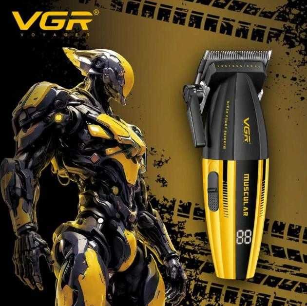 Професионална машинка VGR V-285 (Muscular) – 9000 RPM, Метален корпус