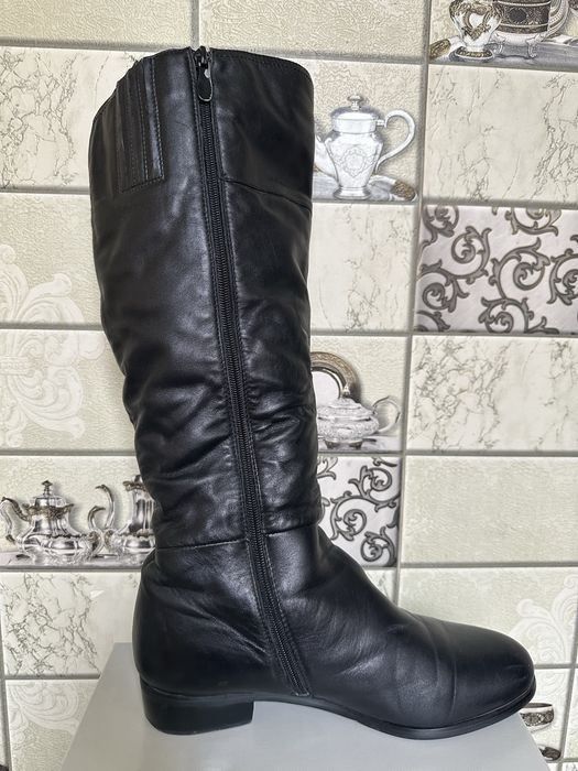 Сапоги 41 размер, натуральная кожа, натуральная цегейка, Б/У