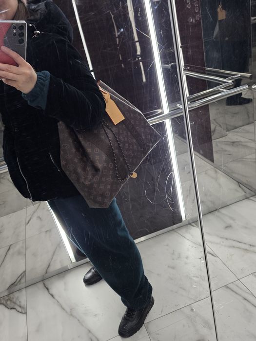 Стильный шопер, натуральная кожа