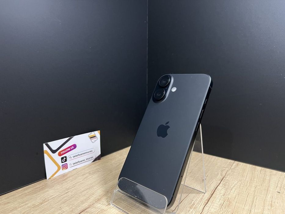 Iphone 16 128Gb Black Nou-Nefolosit 3 ani garanție, Telefoane Mures