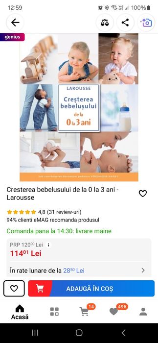 Larousse-Creșterea bebelusului de la 0 la 3 ani-carte bebelusi