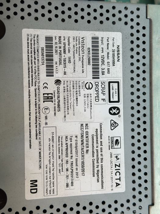 Casetofon*mp3 player*radio*cd player*unitate*bluetooth*Nissan Qashqai