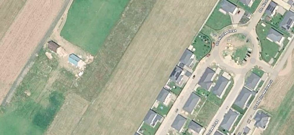 Teren Cristian Brasov 500mp cu proiect si autorizatie de constructie valabila casa 120mp deschidere la strada pe 2 laturi