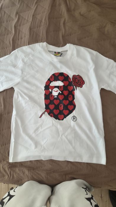 Tricou bape cu trandafir
