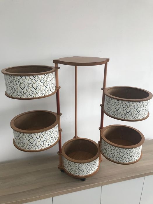 Функционални стилажи за кухнята от дърво- 49€