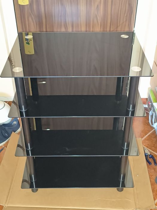 Stand Hi-Fi din sticlă
