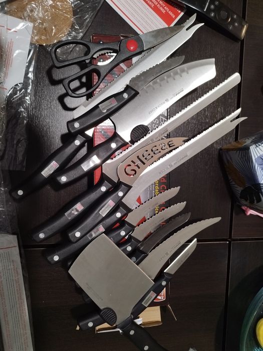 Set 13 cuțite bucătărie mibacle blade (de la tv) inclusiv foarfeca