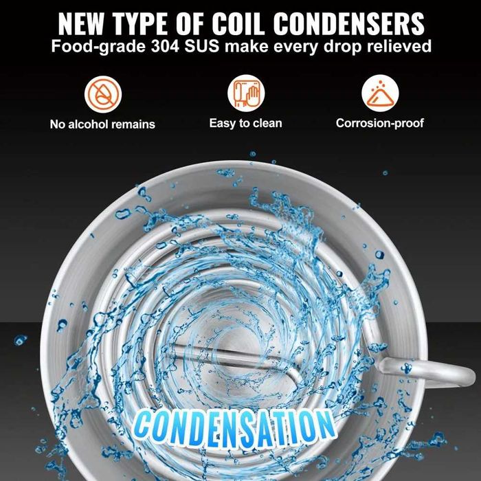 Cazan tuica , Distilator  , uleiuri esentiale , Alambic INOX  , 70Lt