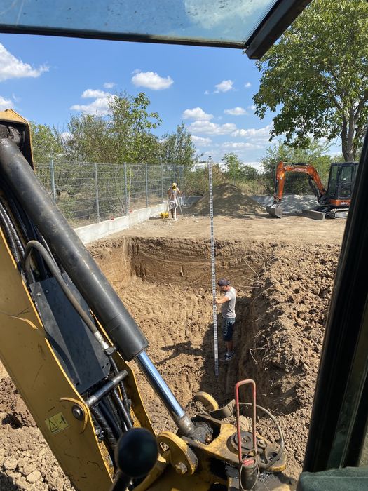 Escavari fose,fundati de casa ,apa ,gaze , canalizare decoperta teren