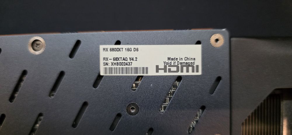 Видеокарта XFX rx6800xt 16gb D6. В идеальном состоянии. Возможен обмен