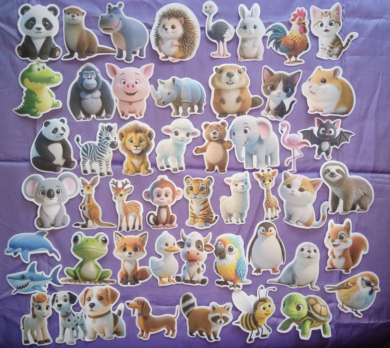 Стикери Сладки животни, 50 броя