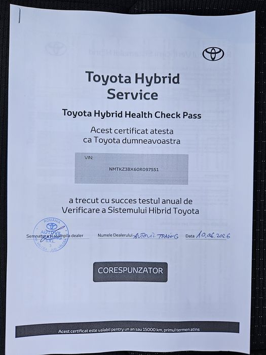 Toyota CHR hybrid, faruri LED, RAR efectuat, Garanție baterie