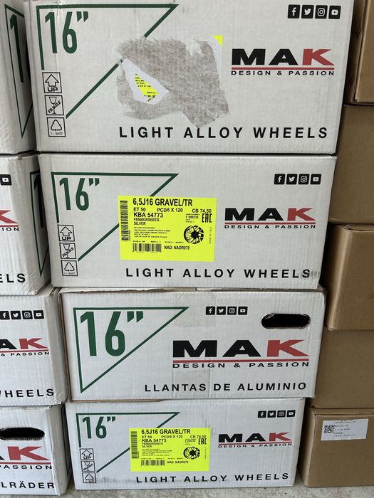 Джанти 16 цола 6х120 Ford Transit Custom 2024 / 2025 Нови