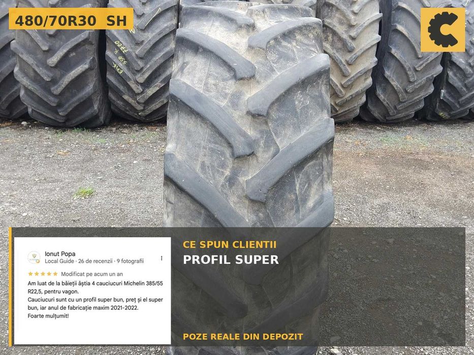 Cauciucuri 480/70R30 19.5R30 Pirelli Anvelope Tractor SH IEFTIN TVA