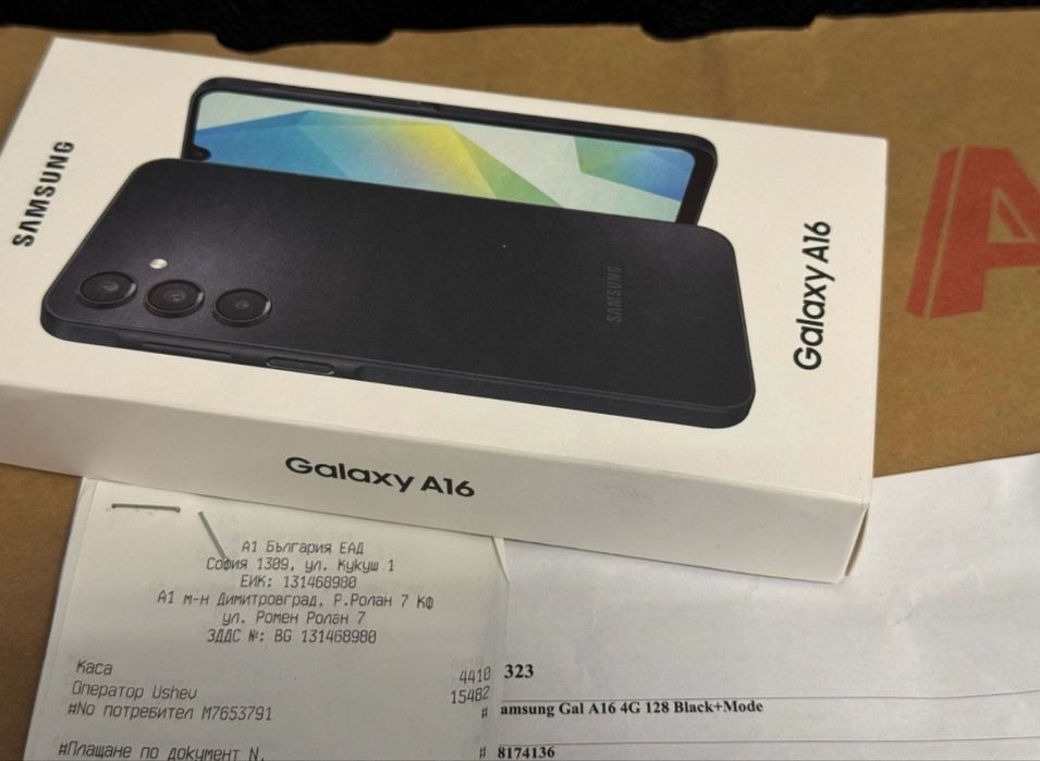 ***ЗАПЕЧАТАН 128GB Samsung A16 4G Гаранция 2027г. Black