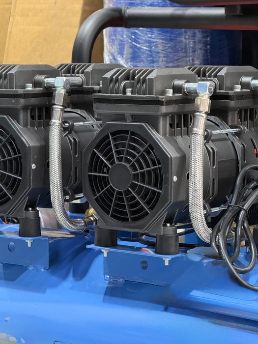 Бесшумный воздушный компрессор 50л 400л/мин Гарантия бор