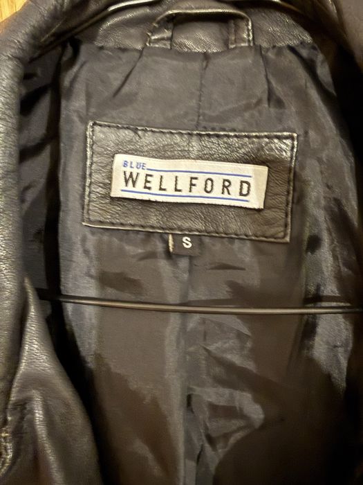 Уникално черно кожено яке, естествена кожа BLUE  WELLFORD