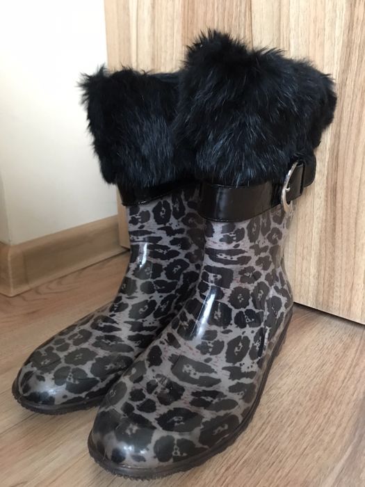 Гумени ботуши с естествен косъм #37 MARK JACOBS