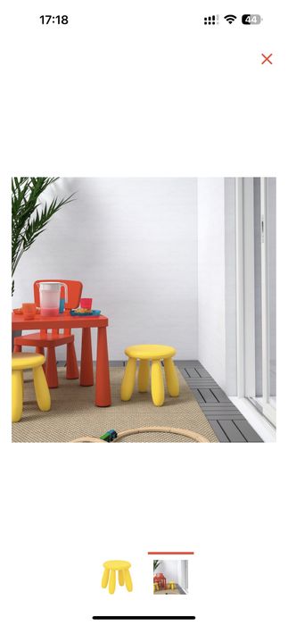 Детский табурет Икеа Маммут