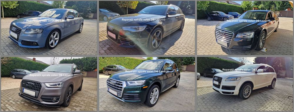 Reparatii spira airbag volan Audi A7 A8 A6 Q5 Q3 garantie 12 luni