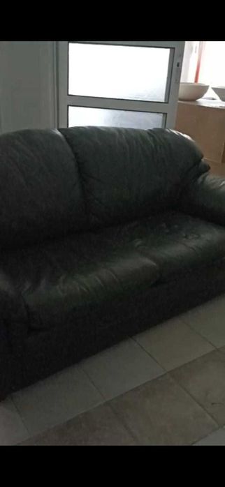 Canapea extensibila (3LOCURI) - PIELE NATURALA!!