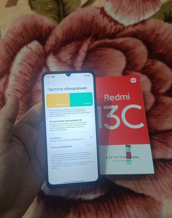 Xiaomi Redmi 13C 16/256GB Black Original Holati Yaxshi Karobka Bor Zor