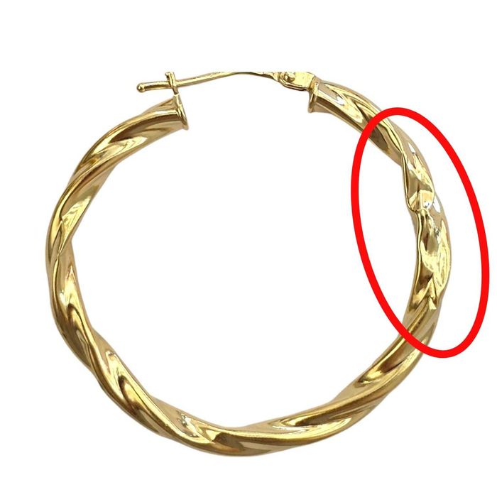 (AG35) Cercei aur 18K  1.79 gr  B35860 - Garantie 2ani !