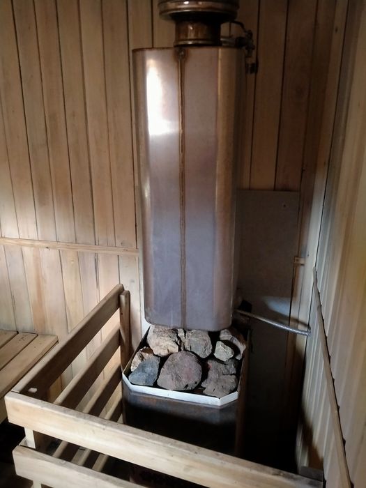 Баня на дровах,с беседкой