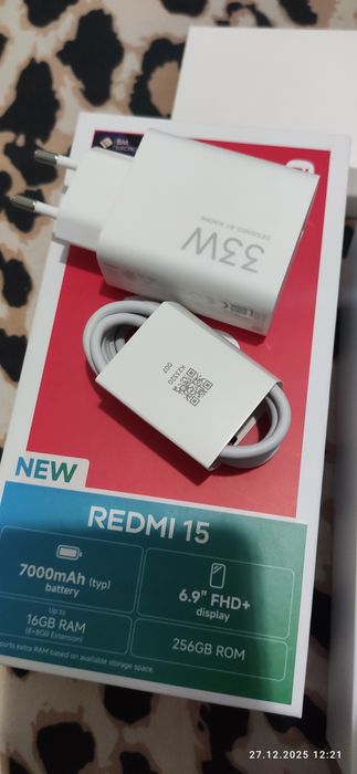 Redmi 15  2025 New 8+8 256gb Midnight Black + Xiaomi Smart Band 9 Acti