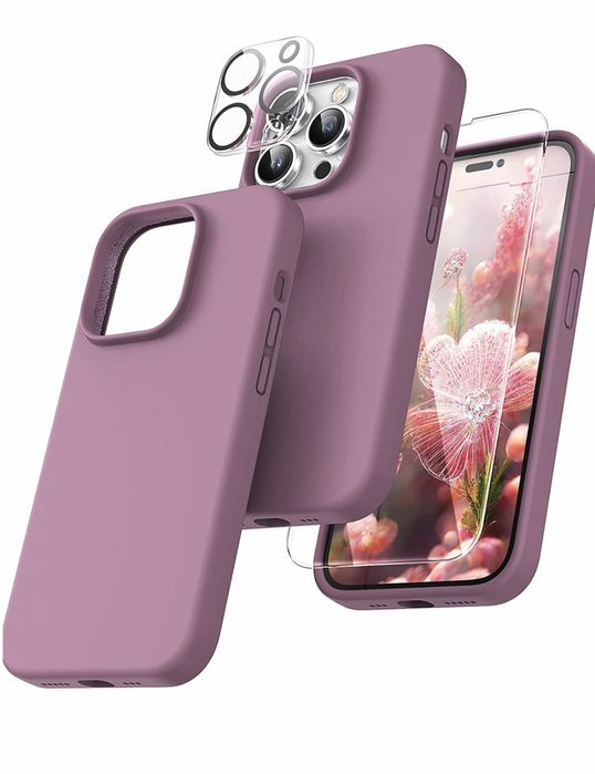 Husa Soft TPU Inside Piele + Folie Sticla Iphone 14/15/16/PRO/MAX/PLUS