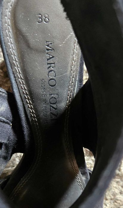 Дамски сандали Marco Tozzi , велур и  кожа  38 и 37 номер  по 30 лв.