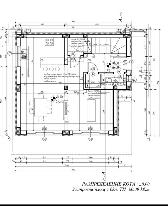 нискоенергийна двуетажна къща с РЗП 150m2