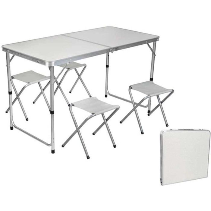 Сгъваема къмпинг маса с 4ри стола