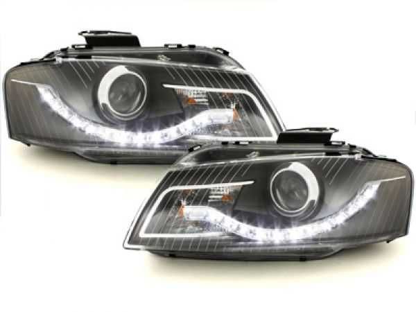 Фарове Ауди А3 8П ЛЕД Нови Audi A3 8P LED Нови Тунинг Затъмнени H9