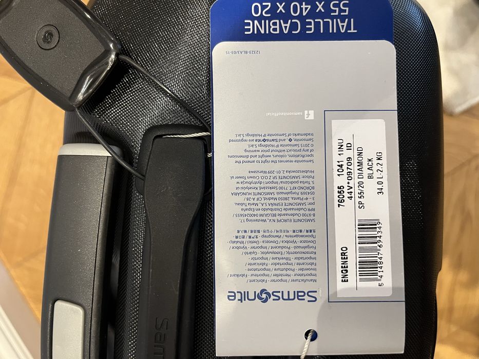 Troler, geanta cabina Samsonite nou! 55x40x20 cm