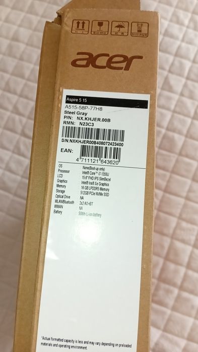 Продам новый ноутбук Acer.