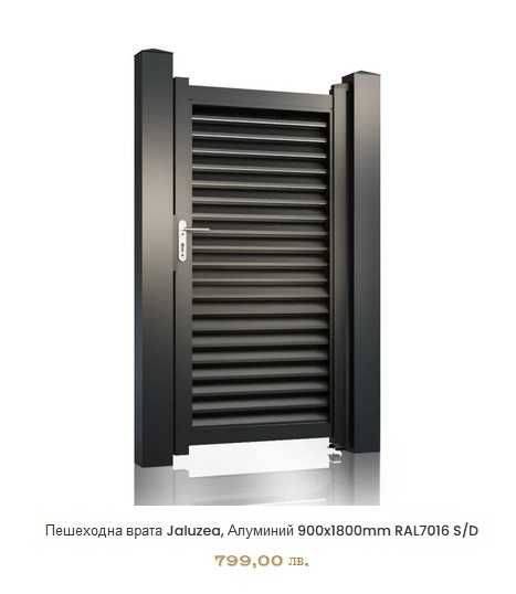 Готови алуминиеви екстериорни врати