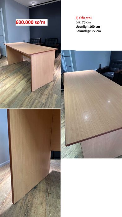 Ishlatilgan ofis mebellari - arzon narxda