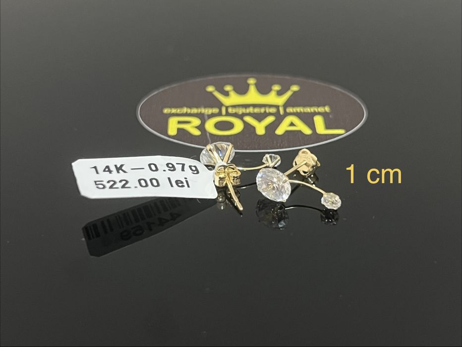 Bijuteria Royal CB : Cercei dama aur 14k 0,97 grame