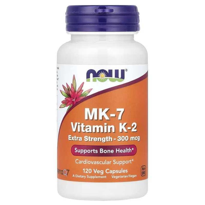 NOW Foods MK-7 Vitamin K-2 , 100 mcg и 300 mcg NOW MK-7 K2 МК7 МК 7
