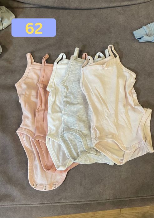 H&M Бодита, ританки, ромпъри - 56-62см - органичен памук